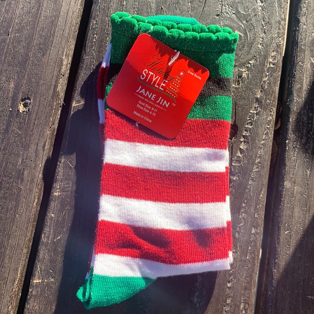NWT holiday crew socks